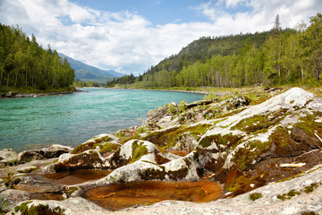Altai river Katun