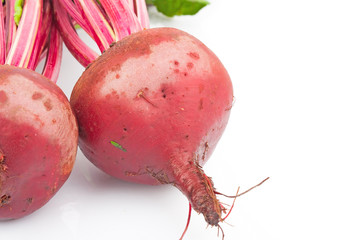 Red fresh beetroots
