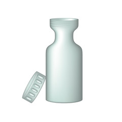 Plastic medical container for pills