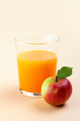 sweet fresh apple with delicious fruit juice