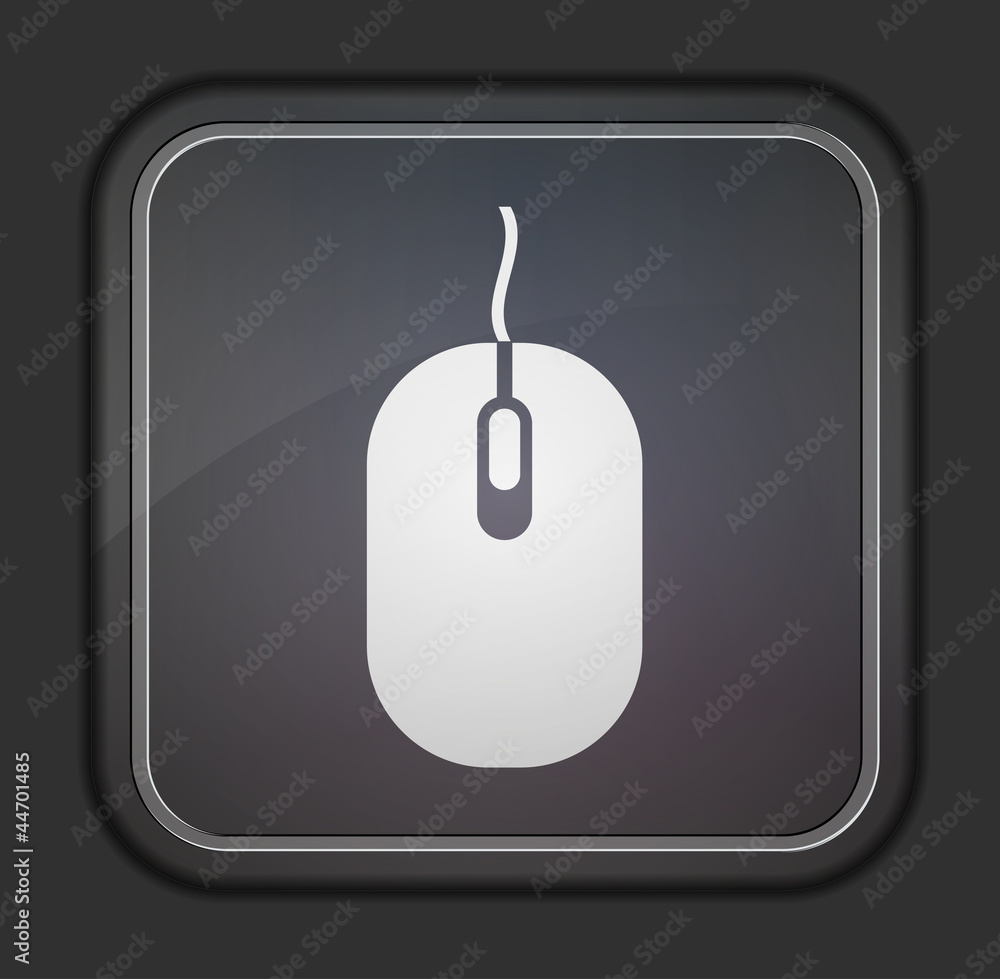 Poster vector version. computer mouse icon.