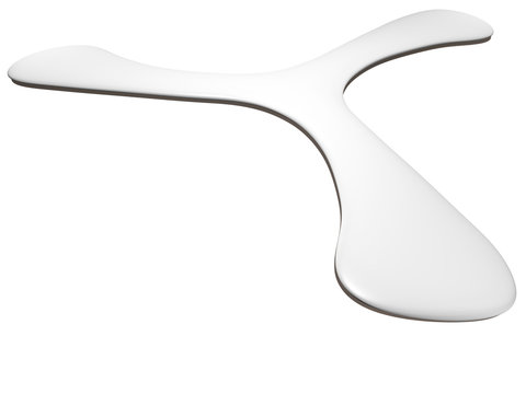 boomerang on white background - 3D