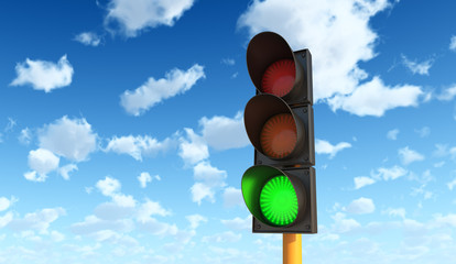 Green Traffic Lights - 44702200