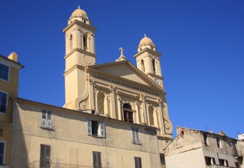 Fototapeta na wymiar Eglise Saint Jean Baptiste de Bastia
