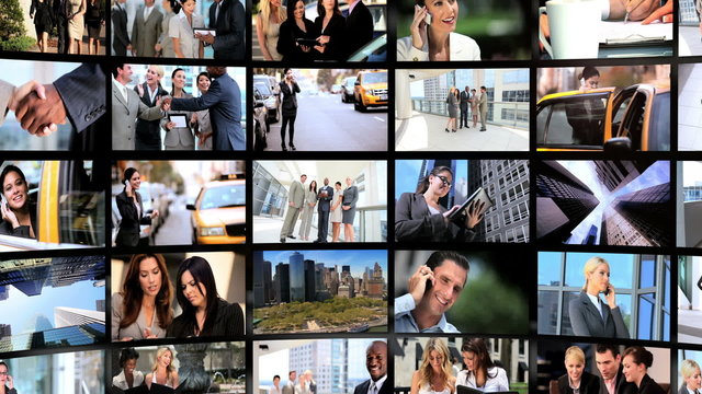 Montage Wall Images Business People