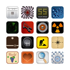 set of icons