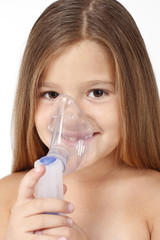Child with inhaler