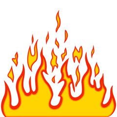 Burn flame fire vector background