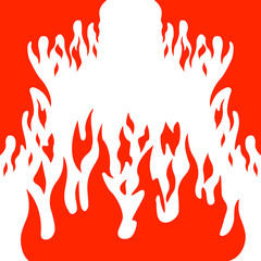 Burn flame fire vector background