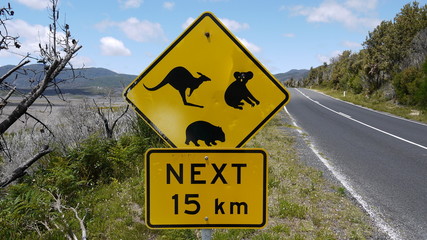 Australiens Straßenschilder