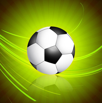 abstract bright football green colorful wave vector