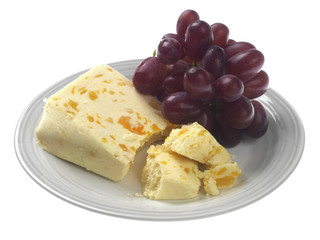 Red Grapes with Cheese