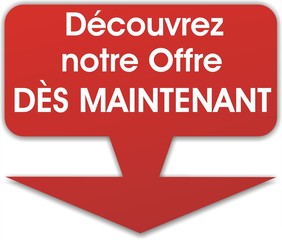 étiquette découvrez notre offre dès maintenant