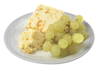 Green Grapes with Cheese