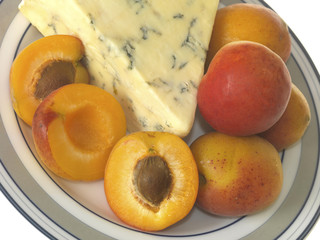 Apricots with Blue Cheese