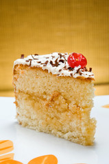 delicious slice of cake
