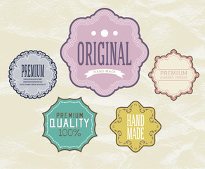 Vintage label for retro banners. EPS 10