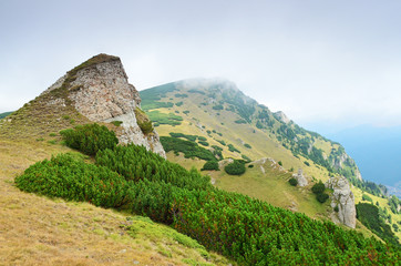 Mountain landscape in Transylvania