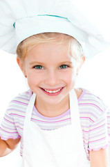 girl dressed as a cook