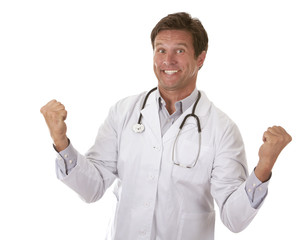 happy male doctor
