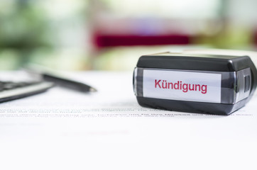 Kündigungsstempel