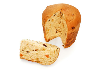 Panettone and slice