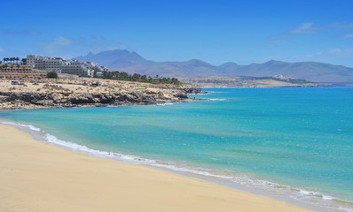 Fototapeta na wymiar Emerald Beach Fuerteventura, Wyspy Kanaryjskie, Hiszpania