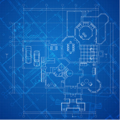 Urban Blueprint (vector). Architectural background