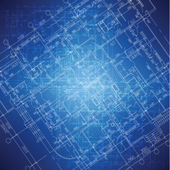 Urban Blueprint (vector). Architectural background