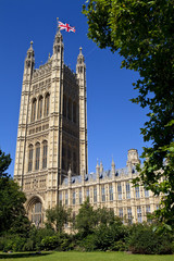 Naklejka premium The Victoria Tower of the Houses of Parliament
