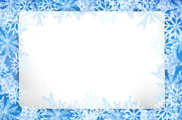 winter and paper background