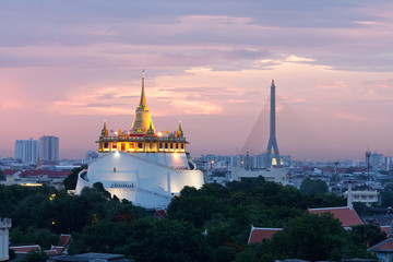 Bangkok city at twilight