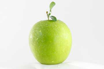 Different colors sliced apple