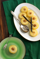 Saffron Vanilla Poached Apples