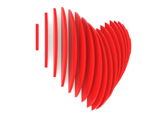 heart made of many different heart symbols