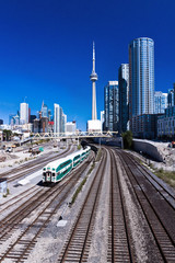 Fototapeta na wymiar Railway Train Toronto