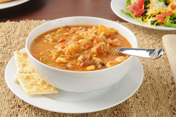 Healthy chicken gumbo