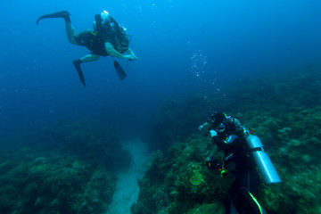 Underwater photo session, Cuba