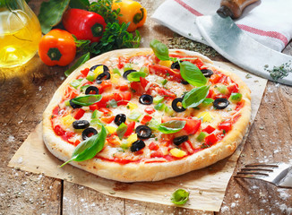 Scrumptious homemade pizza