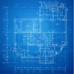 Urban Blueprint (vector). Architectural background