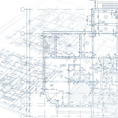 Architectural background. Part of architectural project