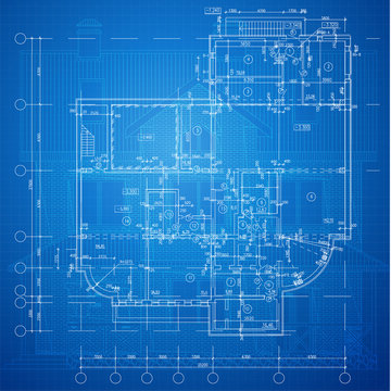 Urban Blueprint (vector). Architectural background