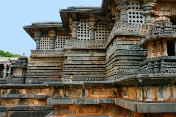 Hoysaleshwara-Temple in Halebid, Indien