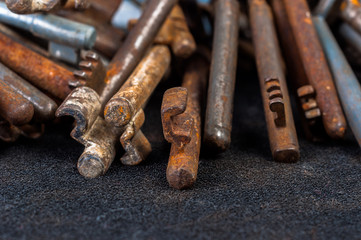 Rusty old keys
