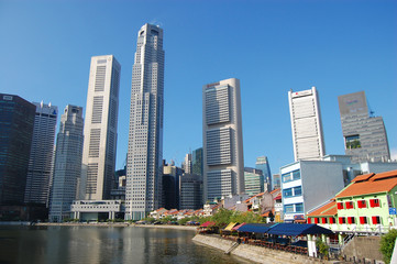 Fototapeta na wymiar Singapore city center