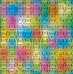 Seamless background with bright spots. diamond-shaped pattern
