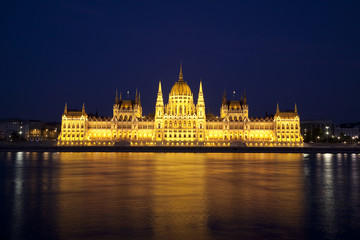 The Budapest Parliament of the night