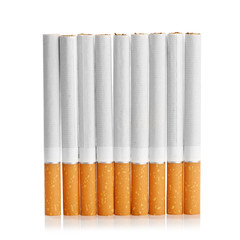 Color photo of filter cigarettes background