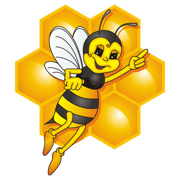ape - bee cartoon