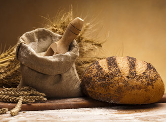 Flour and traditional bread
